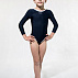 Купальник гимнастический женский Темно-синий (рукав)